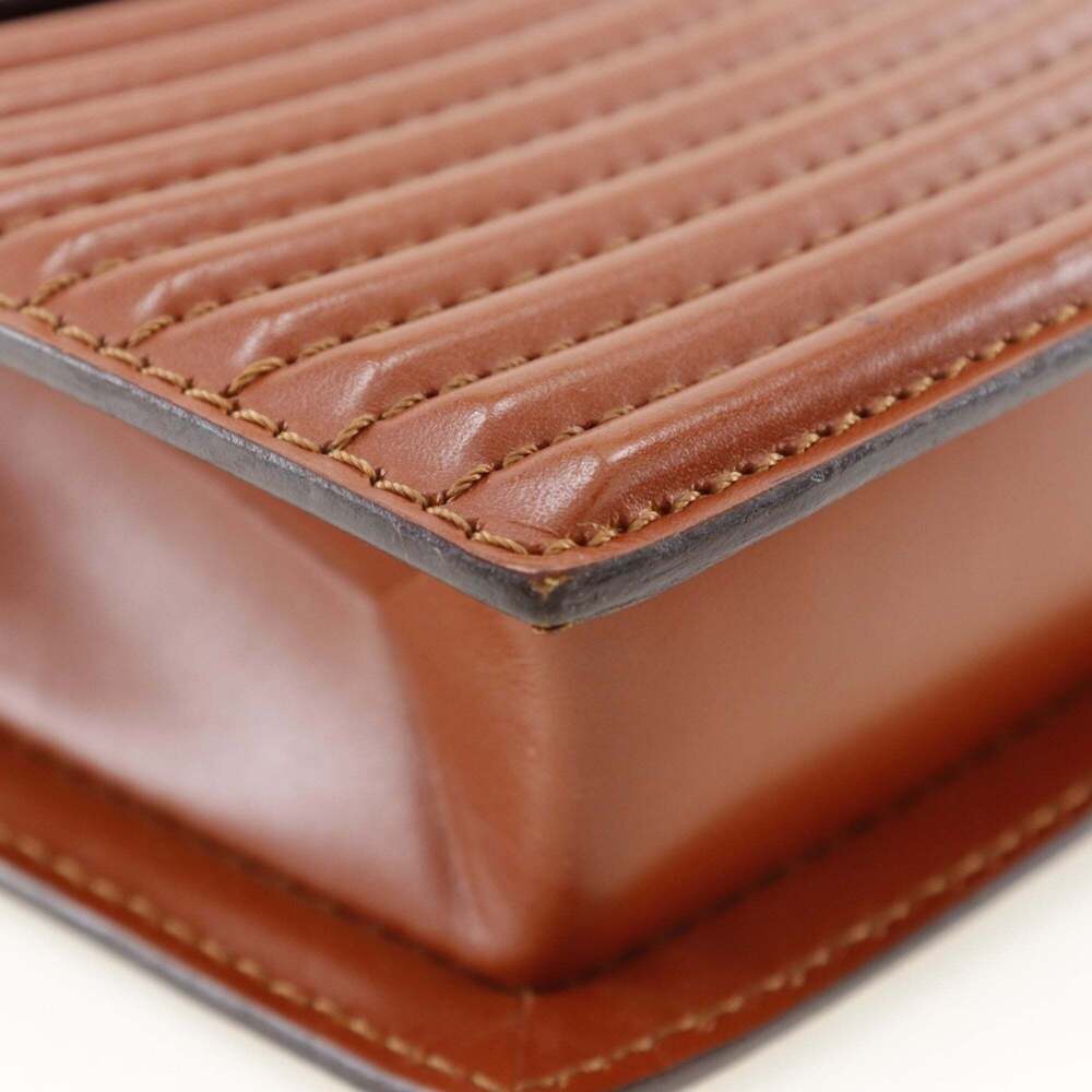 LOUIS VUITTON Authentic Brown Leather Shoulder Bag - Picture 4 of 13